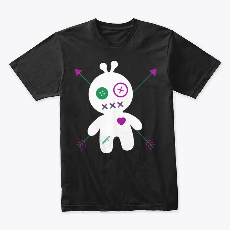 Voodoo and Arrows Tshirt White Doll